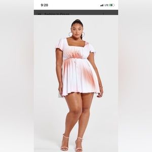 Mini Tye dye Fashion To Figure size 2 (2x) dress